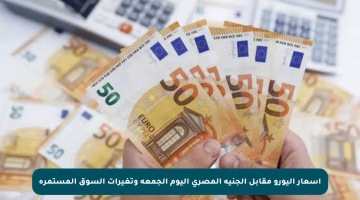 أسعار اليورو مقابل الجنيه المصري اليوم الجمعة وتغيرات السوق المستمرة
